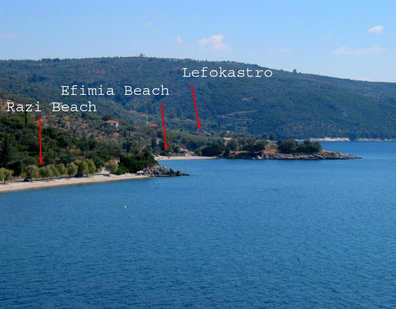 Razi Beach Lefokastro Eksteriør billede